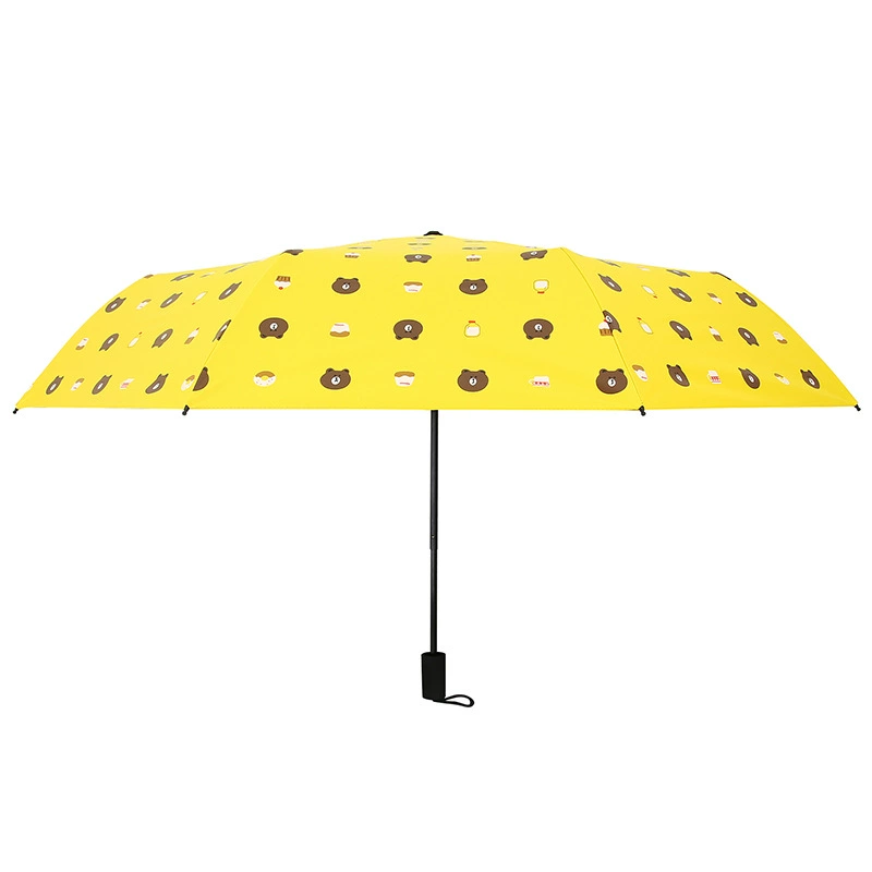 Automatic cartoon cute umbrella solar-powered, fully automatic, sun protection