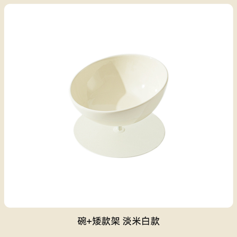 Cerámica de patas altas para gatos cuello de protección contra derrumbe tazón de grano para beber tazón de comida para perros productos para mascotas exportación transfronteriza