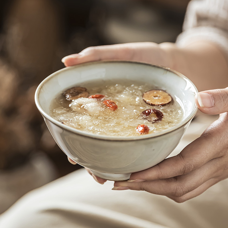 Tacos de arroz retro japonés trazado creativo tazón de cubiertos tazón mayorista casero desayuno tazón de auriculares tazón de postre de restaurante