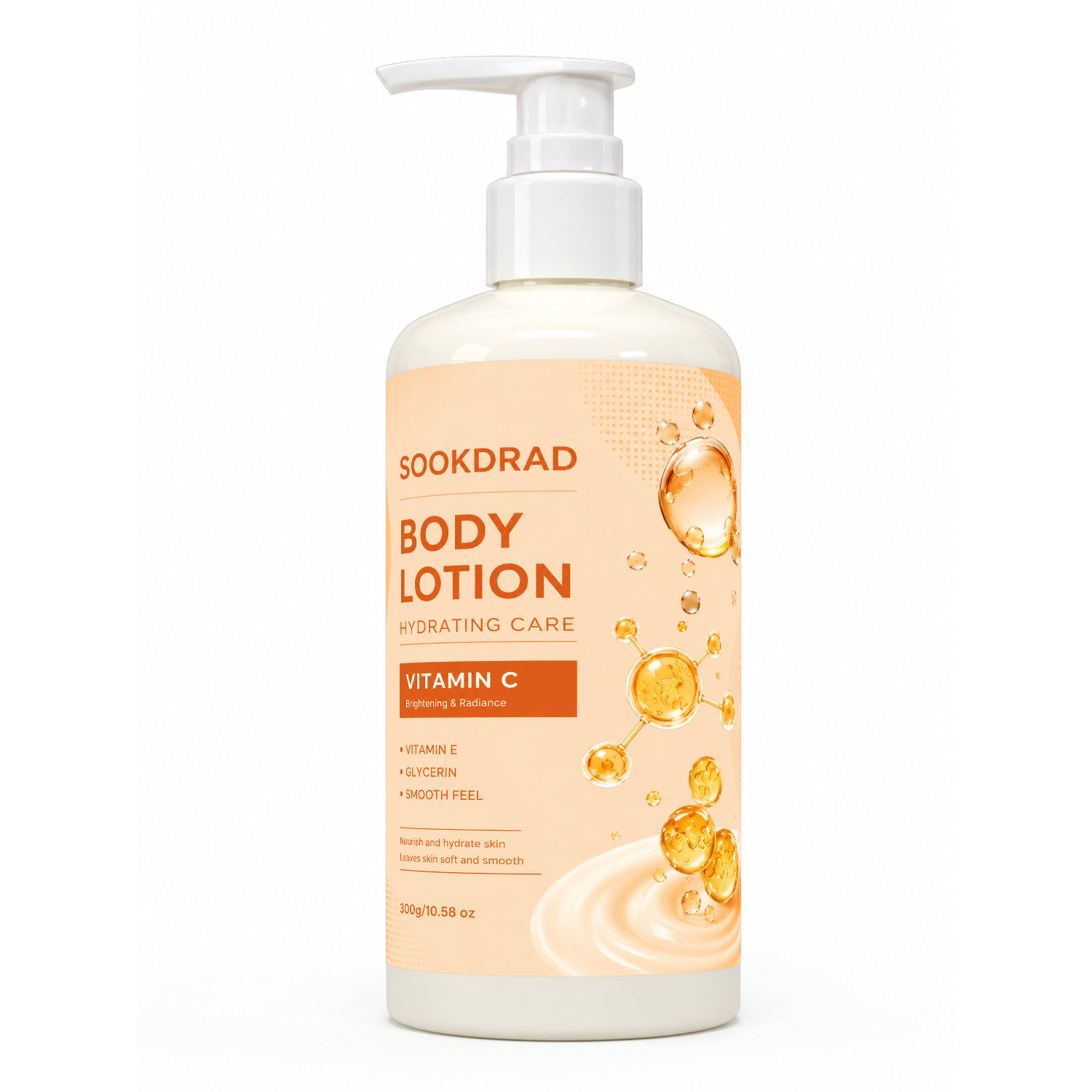 Loción Corporal Nutritiva con Vitamina C y E Hidratante y Suavizante para Cuidado Corporal