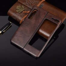 适用三星Fold5/4手机壳W23折叠屏贴皮荔枝纹硬壳保护套W20 5G皮套