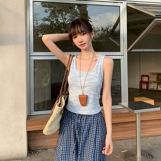 实拍#吊带背心女外穿短款夏季2025新款无袖修身内搭显瘦上衣