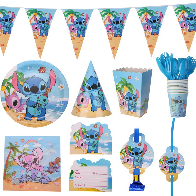 Nuevo tema de cumpleaños de Stiltys cubiertos de fiesta bandeja de papel tamaño bandeja de papel cubierta de mesa artículos decorativos