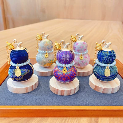 Car ornaments, Brocade Gourd Rotating Car Ornament
