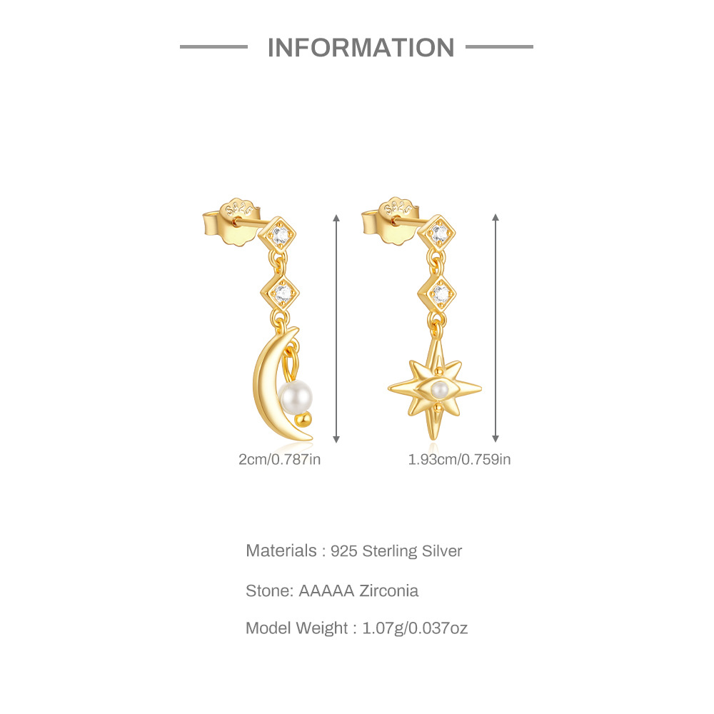 4g Weight 925 Sterling Silver Ear Needle Material Zircon Inlay Material Ear Studs Classification 1 Pair Quantity Holiday, Travel, Daily Occasion 925 Sterling Silver Material Geometric Pattern Women's Gender Tassel, Plating Design Simple Style Style 1 Pair 925 Sterling Silver Zircon Geometric Ear Studs 3
