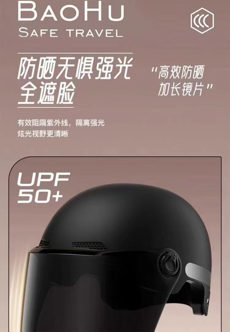 3C Certified Electric Battery Bike Helmet for Men and Women, Summer Safety Helmet, Universal Motorcycle Autumn and Winter Half Helmet with Ear Protection for All Seasons