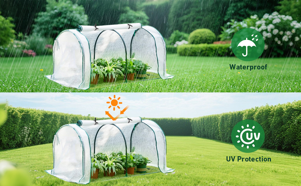 Serre de jardin avec fermeture éclair pour plantes et semis_voghion.com
