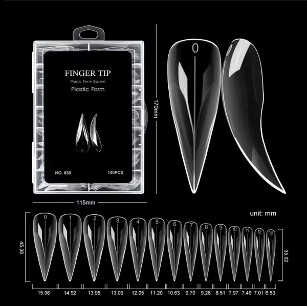 Cross-Border Nail Art Crystal Nail Mold, Crystal Extension Without Paper Support, Quick Phototherapy Extension Nail Piece, French Space Nail Mold