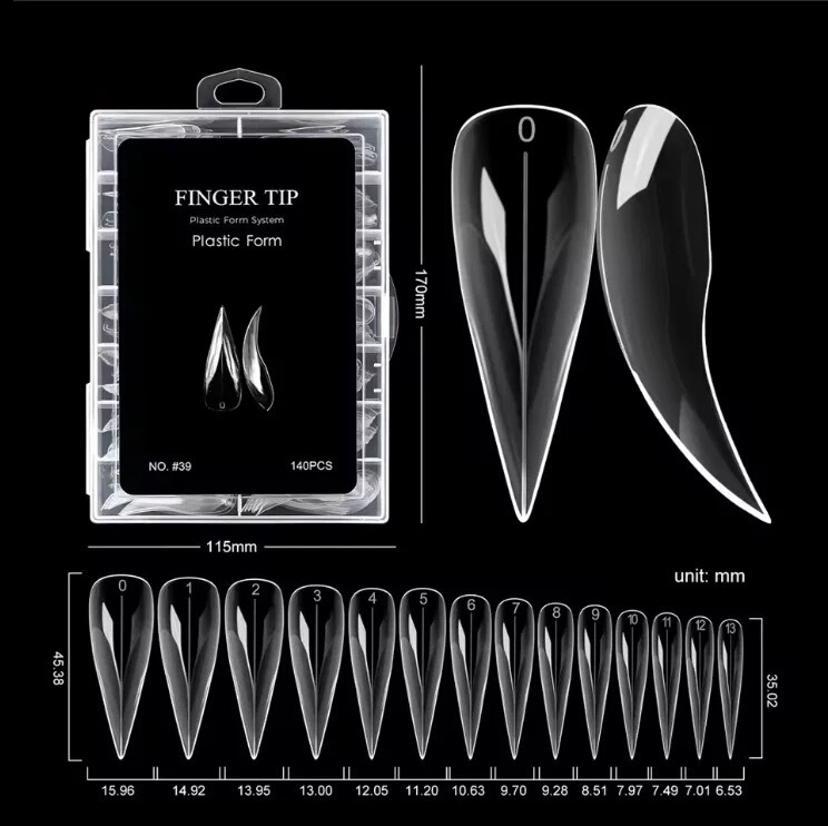 Cross-border Nail Art Crystal Mold Crystal Extension Paperless Rapid Phototherapy Extension Nail 120 Snake Mold