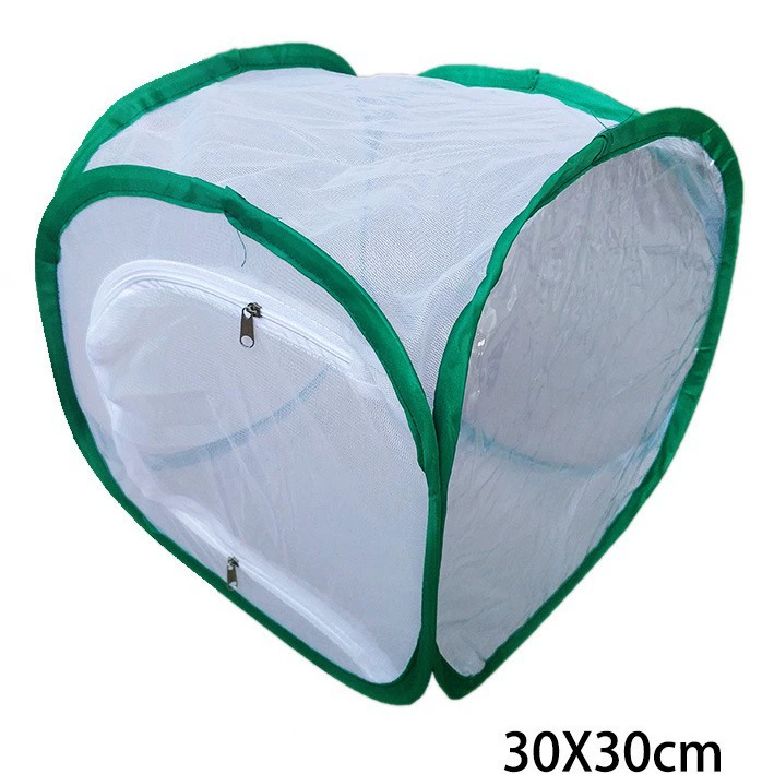 Средняя клетка для бабочек, складной контейнер для разведения животных, защитный экран от насекомых, теплица для растений, ПВХ-клетка для рептилий, для собак малых и средних размеров