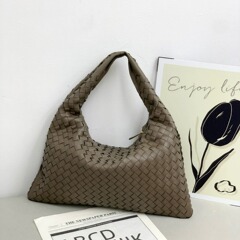 2024 New Arrival Weave Leather Underarm Bag | Premium Genuine Leather Shoulder Bag | Casual Large-Capacity Women's Bag | Stylish Women's Tote