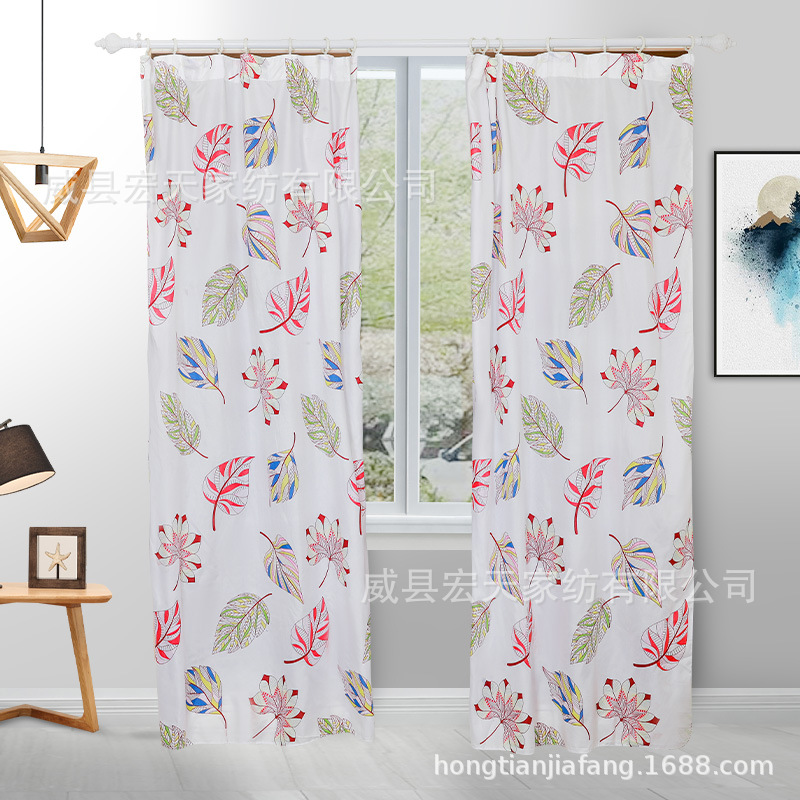 Curtain wholesale hole-free installation bedroom shade cloth simple balcony shade curtain new rental room curtain