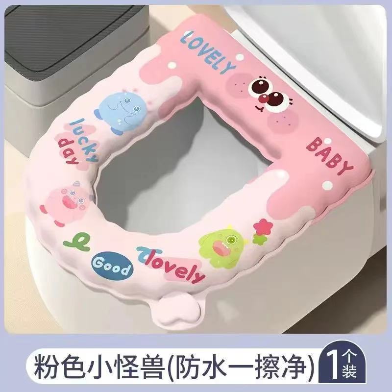 冬季马桶卡通防水夏季四季通用免洗家用加厚坐垫型大口径|undefined
