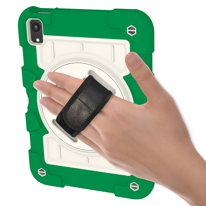 Silicone tablet case suitable for iPad mini6/7 tablet protective cover 8.3inch with hand strap and portable protection case