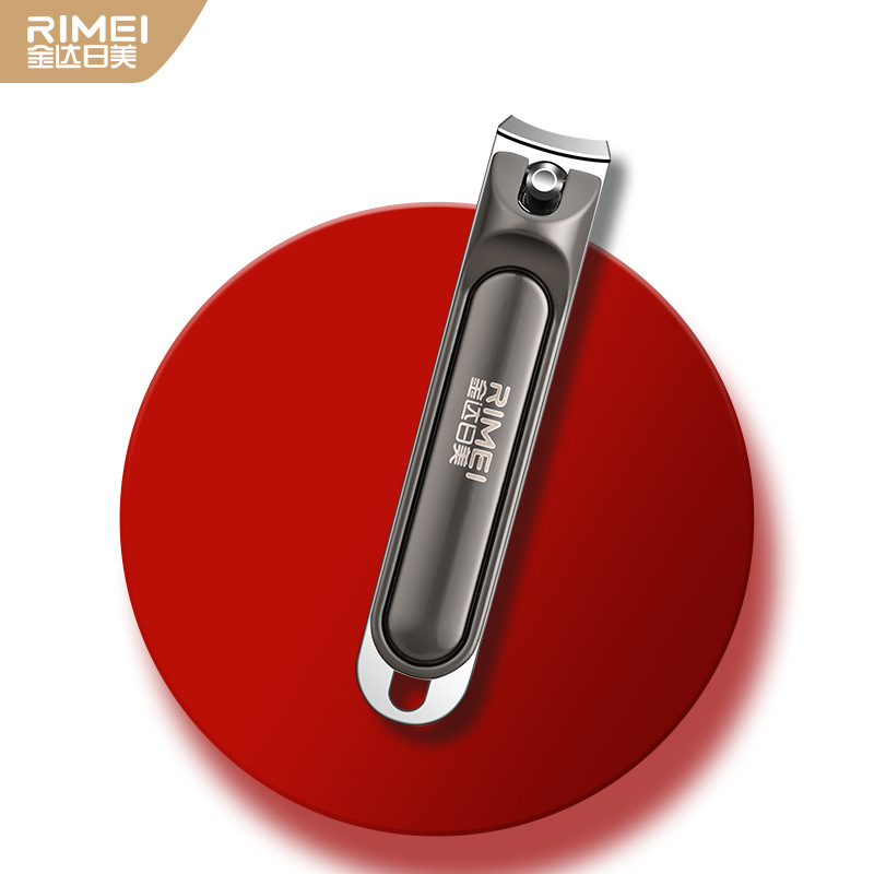Juego de Jinda Rimeigou oblicuo manicure clipper armadura portátil colgar en stock una sola llave de cortador de uñas