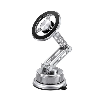 Cross-border CX08 Magnetic Car Phone Holder for Dashboard with Vacuum Suction for Car Navigation Support (Car phone holder) - cx08-silver