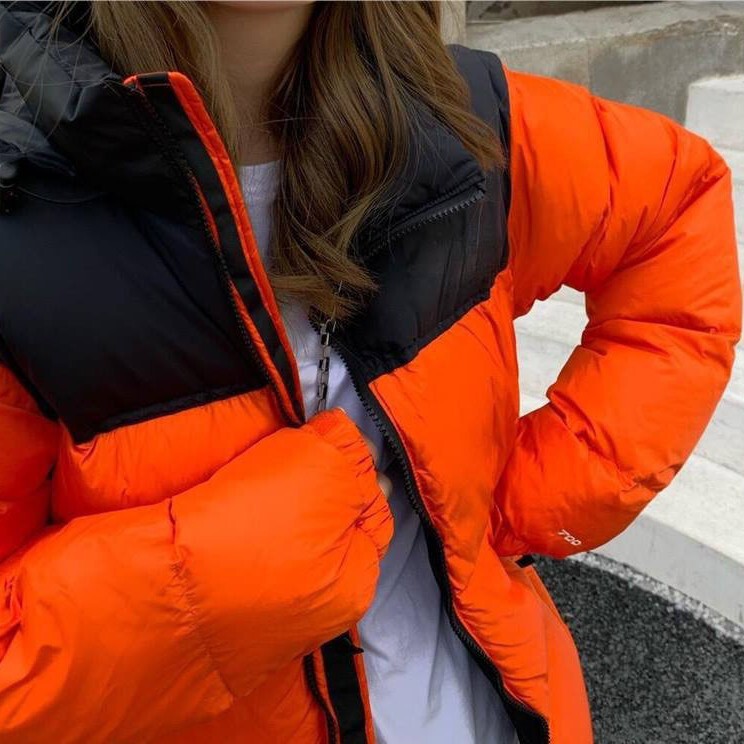 North Face 1996 Down Jacket Women's Beautiful Version 700 Canopy Loose Chip Bread Clothing Waterproof Couple Warm Jacket Men's Wear
