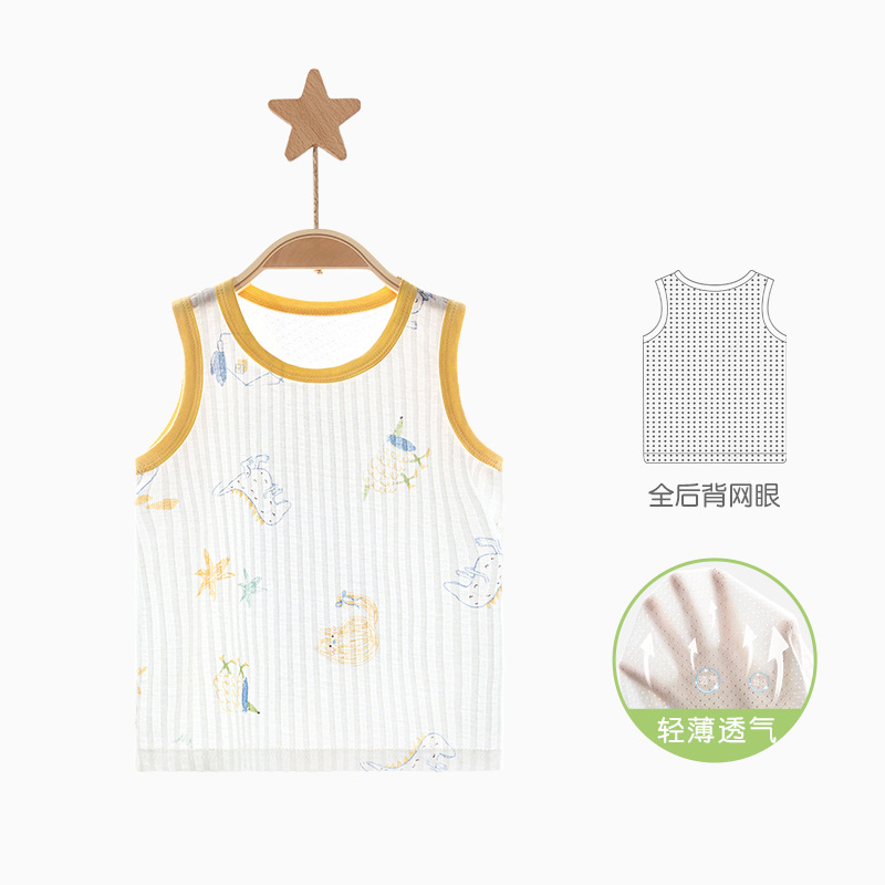 Chaleco de bebé pijama de verano delgado sin mangas para niños pequeños chaleco de verano ropa de bebé para niños y niñas