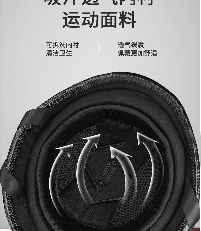 Retro Motorcycle Half Helmet 3C Certified Summer Harley Scooter Steel Helmet