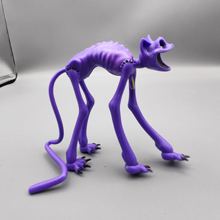 Bobby Game Time Season 3 boss Long Legs Lie Sleepy Cat Doll Hand-made Smile Horror Animal Model