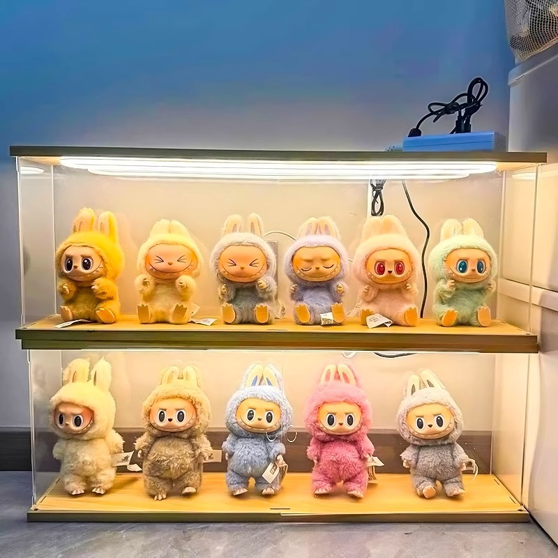 Labubu ラブブ収納ボックスバブルマートぬいぐるみビニールフェイス人形ブラインドボックスディスプレイキャビネット収納ラック|undefined