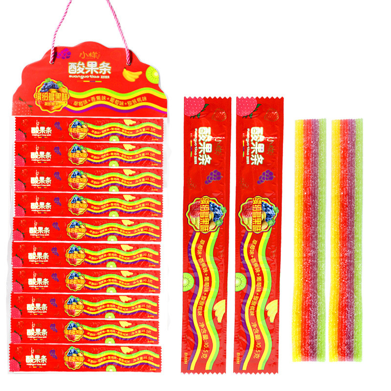10.5g Sample Cranberry Fruity fruit juice Soft sweets children snacks Sweet and sour flavor fruit Soft sweets wholesale