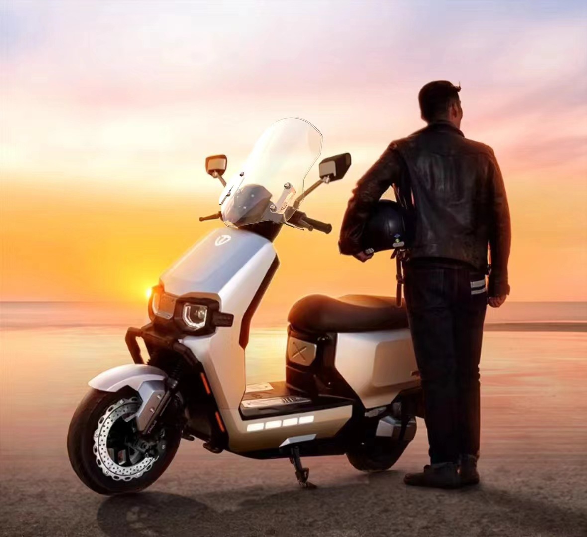 Universal Pedal Motorcycle Windshield Battery Car Front Windshield Thickened Wear-resistant Explosion-proof Stainless Steel Bracket