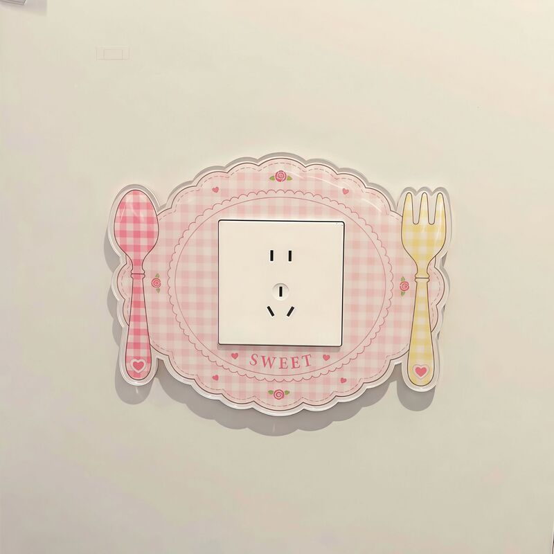 Acrylic switch frame cover, kitchen switch panel decoration, cute socket outer frame protective cover Acrylic switch frame cover, kitchen switch panel decoration, cute socket outer frame protective cover