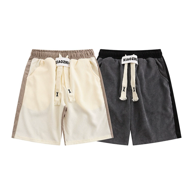Retro corduroy shorts for men and women, trousers, Aliexpress, oversize