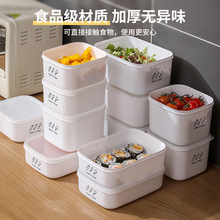 冰箱收纳盒家用蔬菜肉菜水果密封带盖子冻肉保鲜盒防串味可叠加