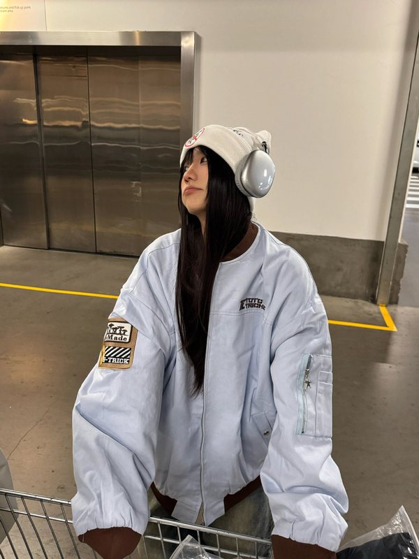 美式复古拼色棒球服拉链夹克春季新款宽松男女国潮刺绣外套|undefined