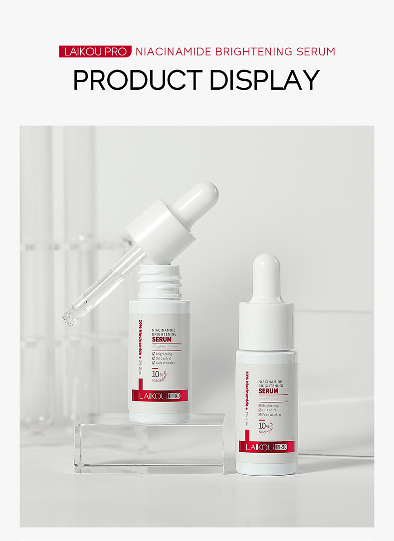 The cross-border new product, Laikou PRO Niacinamide Brightening and Hydrating Essence 17ml, is available from a skincare and cosmetic manufacturer undefined