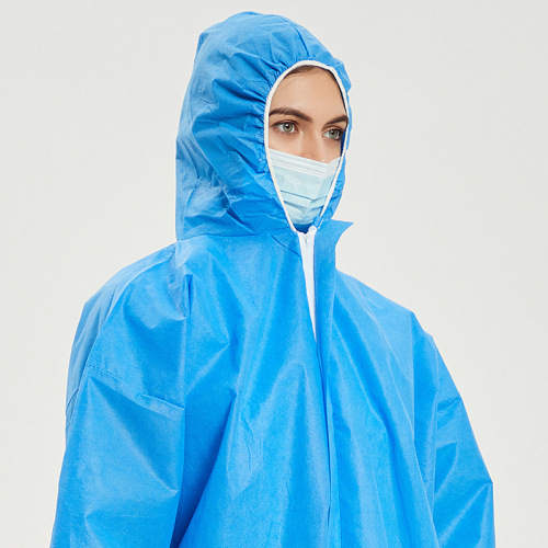 Disposable protective suit, full-body anti-dust workwear with hood, specifically for pig farms and breeding farms, paint spraying isolation suit