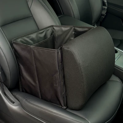 Car storage bag/box: Organizer, Large Capacity Car - lumbar-support-storage-box-without-lid