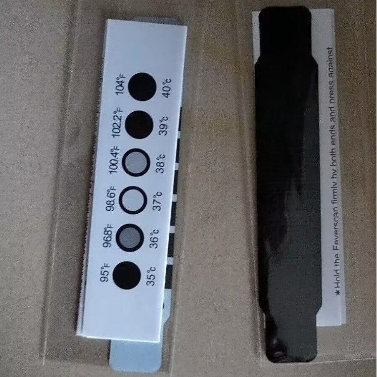 Factory Direct Sales Colorful Forehead Thermometer Body Temperature Patch Lcd Colorful Changing Patch Material Processing Free Design