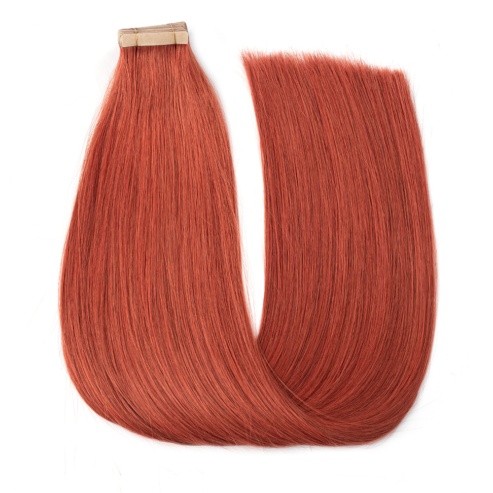 Real PU Tape-in Human Hair Extensions European And American Cross-border Wigs_voghion.com