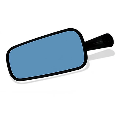 Motorcycle Modified Universal Semi-Cnc Aluminum Alloy H2C Rearview Mirror Blue/Chrome Mirror Anti-Glare Reflector (Motorcycle rearview mirror) - blue-mirror