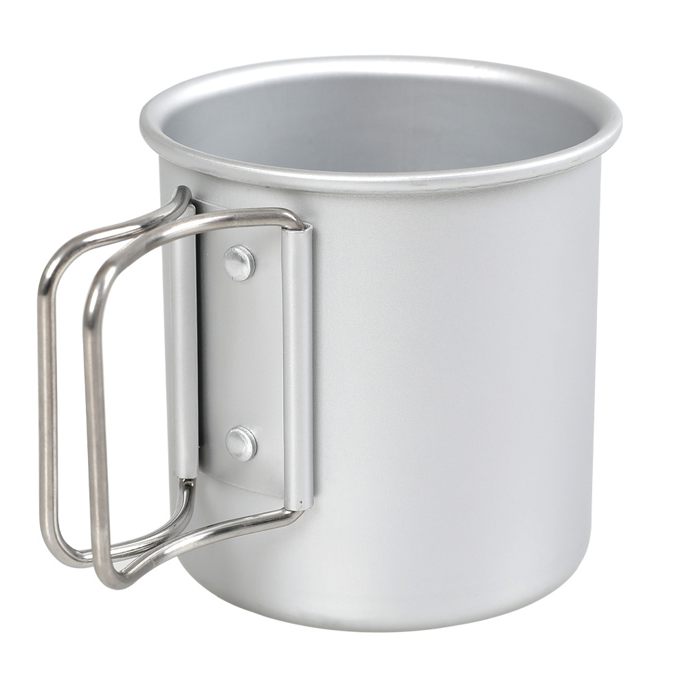 Portable Camping Mug Ultra-light Aluminium Folding Coffee Cup_voghion.com