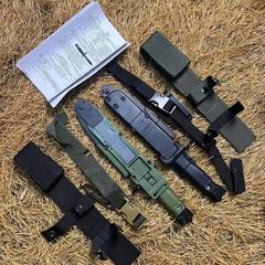 ロシアの国境を越えた人気の AK12 シースルーシェル屋外ポータブルサバイバル多目的ナイフプラスチック K シースベテラン軍事ファンコレクション