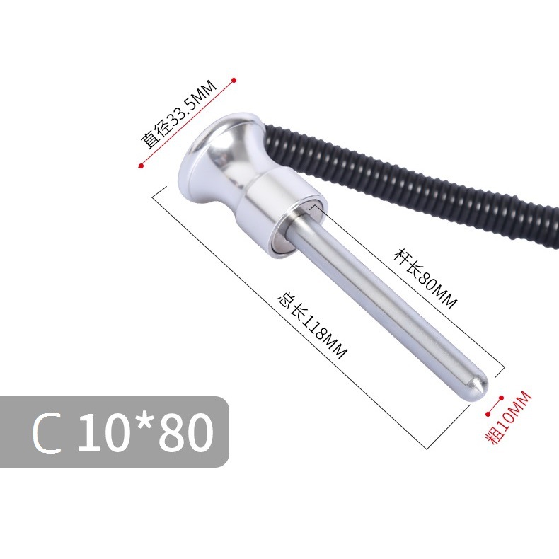 C10*80mm aluminum alloy handle