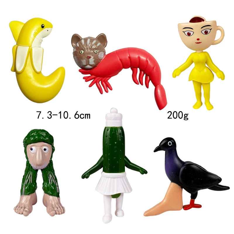 Фигура Шанхай Jing Tralala деревянная палочка-человек, assorted characters, пакет OPP, 0,4 кг
