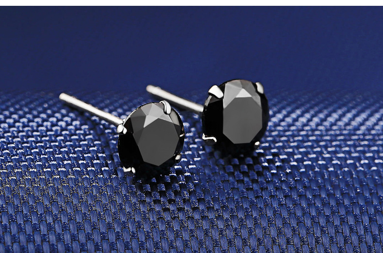 Orecchini a lobo in argento sterling con zirconi colorati_voghion.com