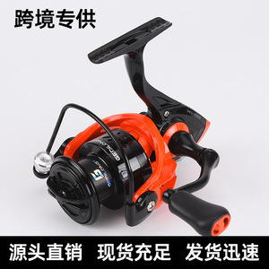 跨境远投路亚纺车轮金属渔轮防海水超顺滑鱼线轮金属线杯金属摇臂