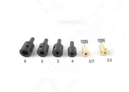 Drill chuck connecting rod steel detachable motor and tapered hole drill chuck connection coupling JT0 chuck 0.3-4MM