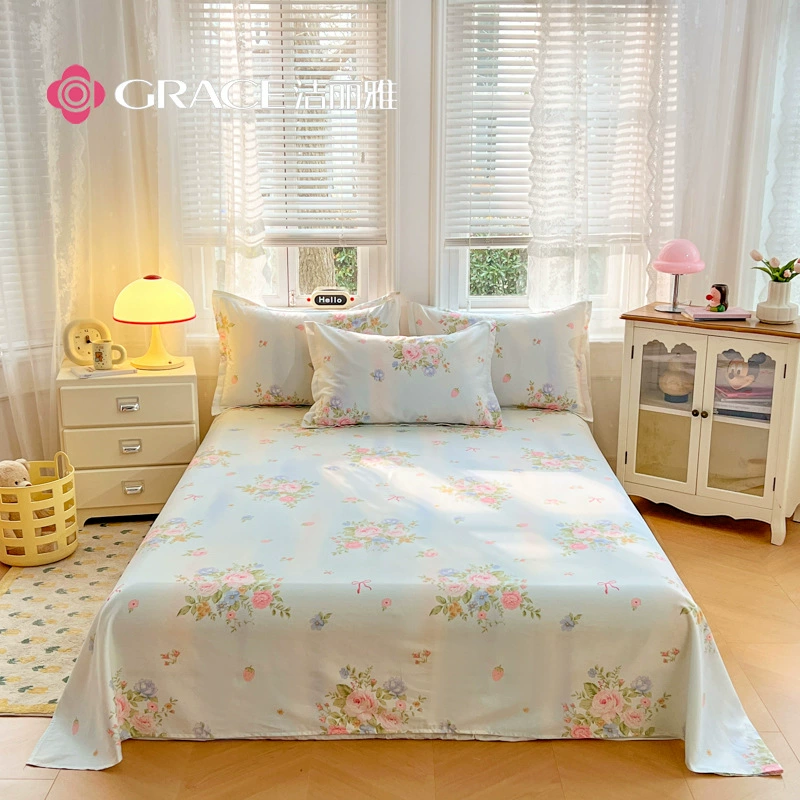 Постельное белье Jialiya 2025, новая печатная серия «маленькая свежесть», односпальные простыни для общежития, студенческой квартиры, круглый год.