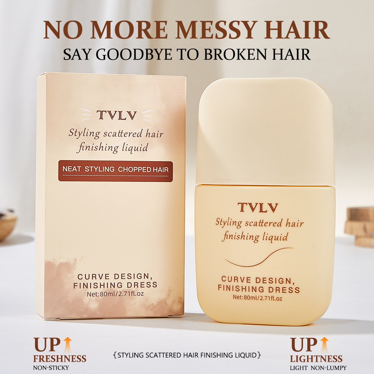 Cross-border Amazon hair shaping magic split-end cream lasting hold gel non-greasy frizzy hair styling cream