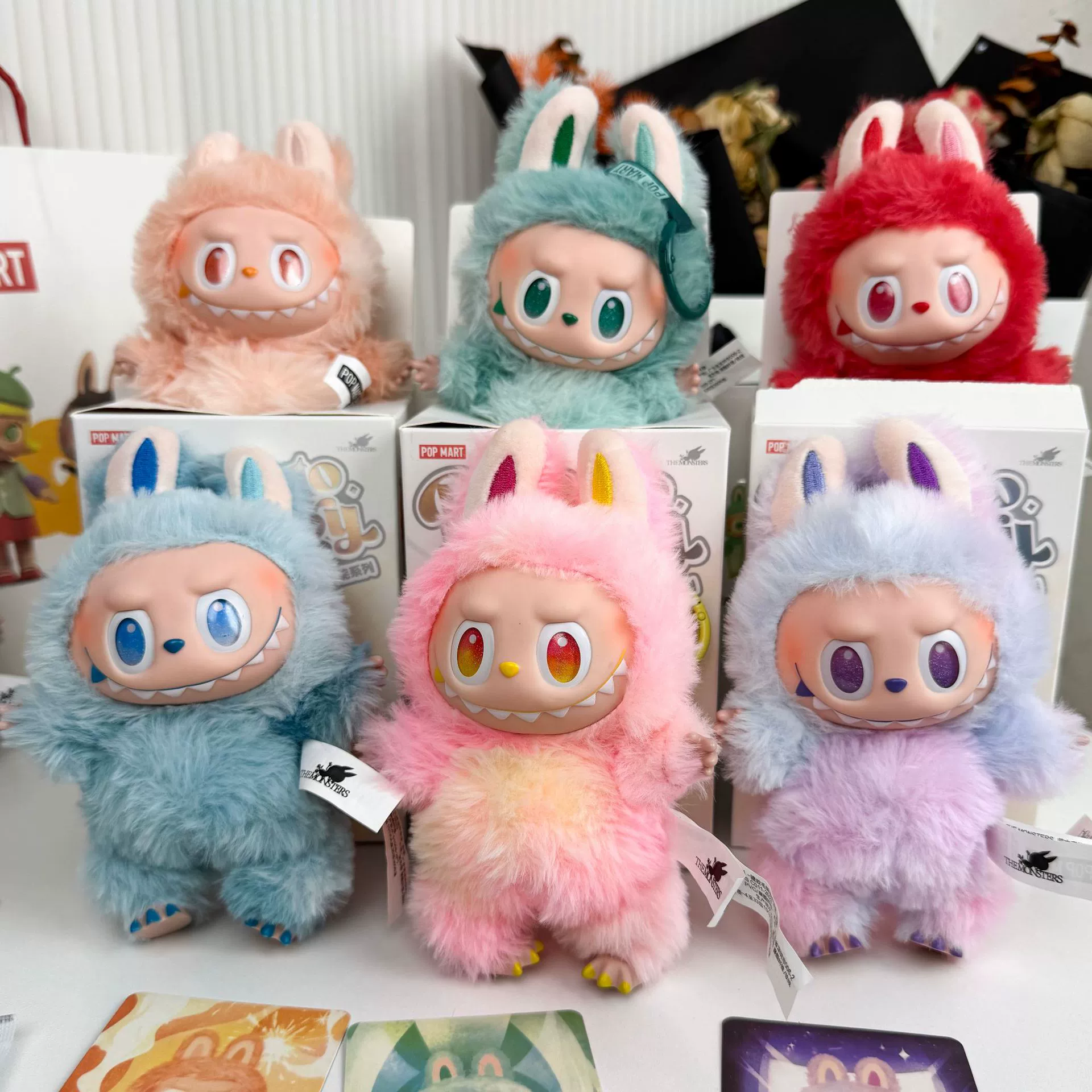Модная игрушка в слепом боксе Pop Mart, плюшевая серия Rabu, наличие, три поколения Rabu, серия High Energy