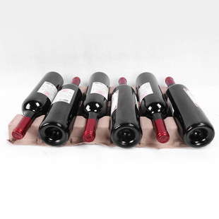 Manufacturer Processes and Customizes Biodegradable and Environmentally Friendly Pulp Membrane Plastic Lined Wine Bottle Holder to Prevent Shock and Impact Packaging Protective Paper Holder