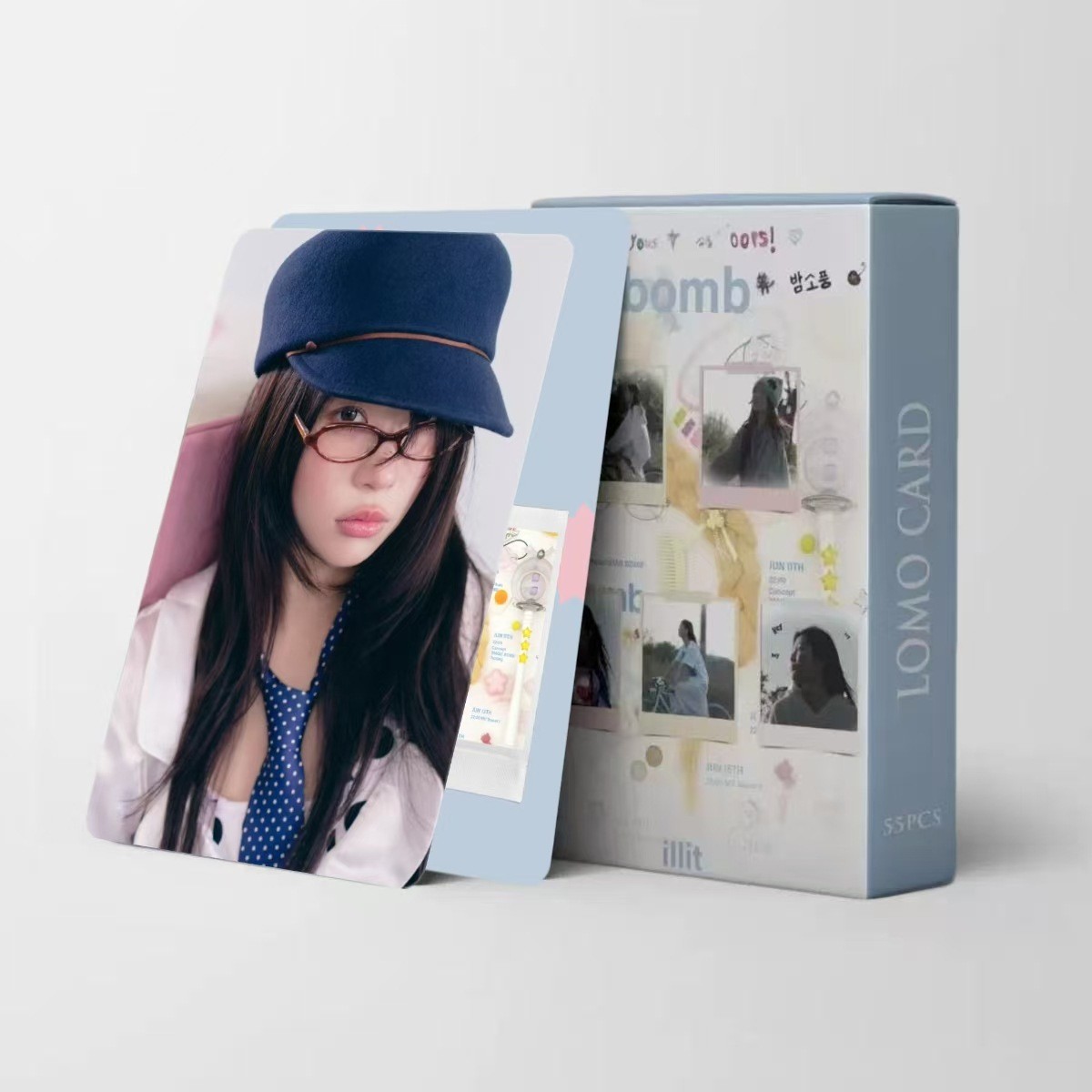Cadena total, una gran cantidad de stock, 55 hojas de tinta BT SK IVE ATEEZ KPOP, estrellas coreanas alrededor de LOMO