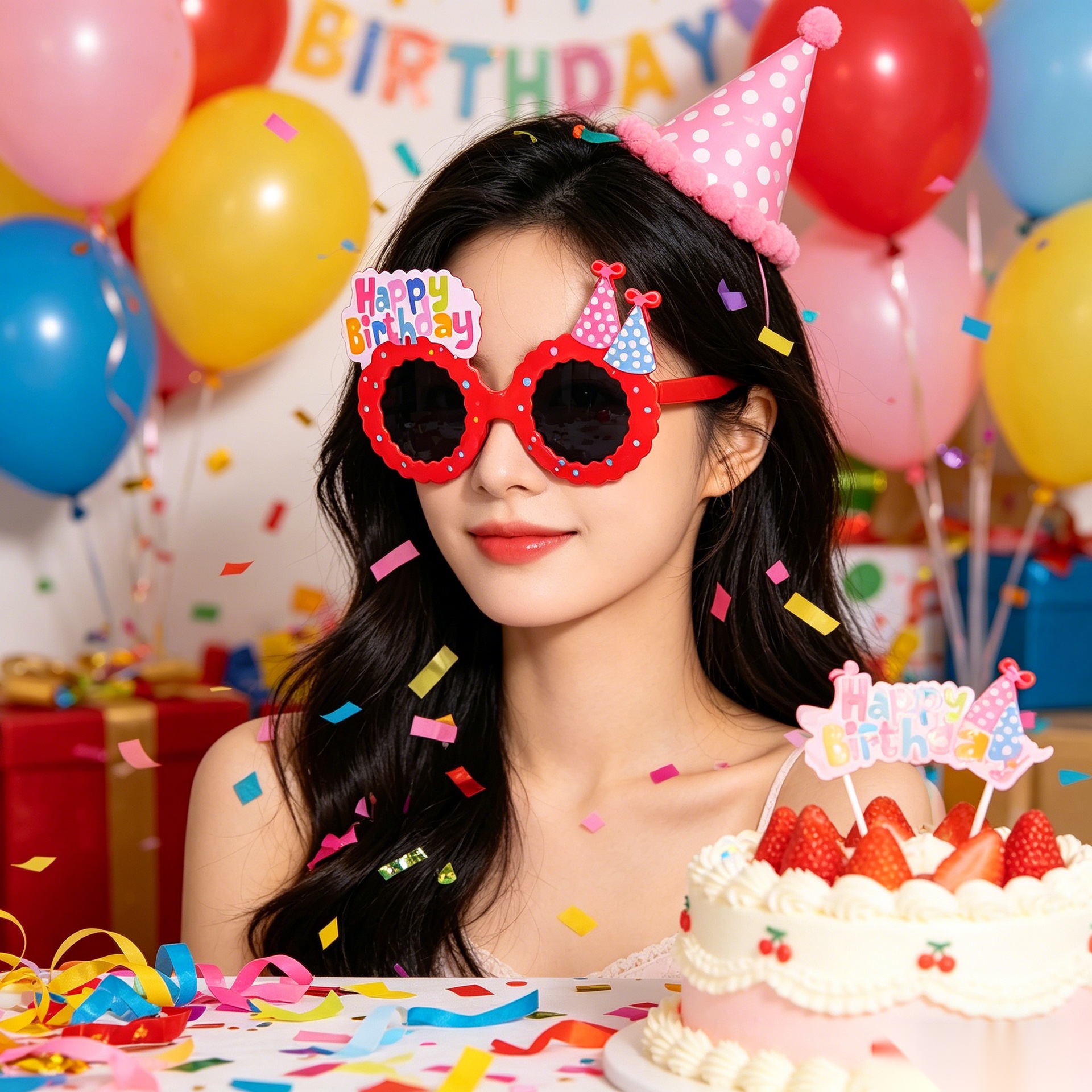 Cumpleaños temático fiesta gafas extrañas feliz cumpleaños pastel vela gafas de diseño de cumpleaños accesorios de fotos